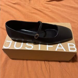 JustFab Classic Black Flats